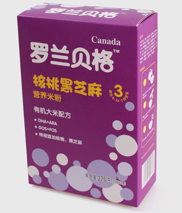 羅蘭貝格盒裝核桃黑芝麻有機(jī)大米配方米粉