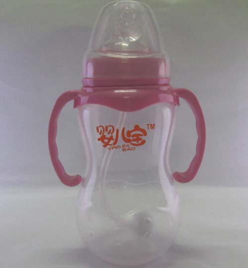 嬰兒寶330ML寬口徑葫蘆形自動(dòng)手柄奶瓶