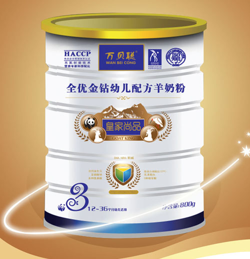 萬貝聰全優(yōu)金鉆幼兒配方羊奶粉聽裝