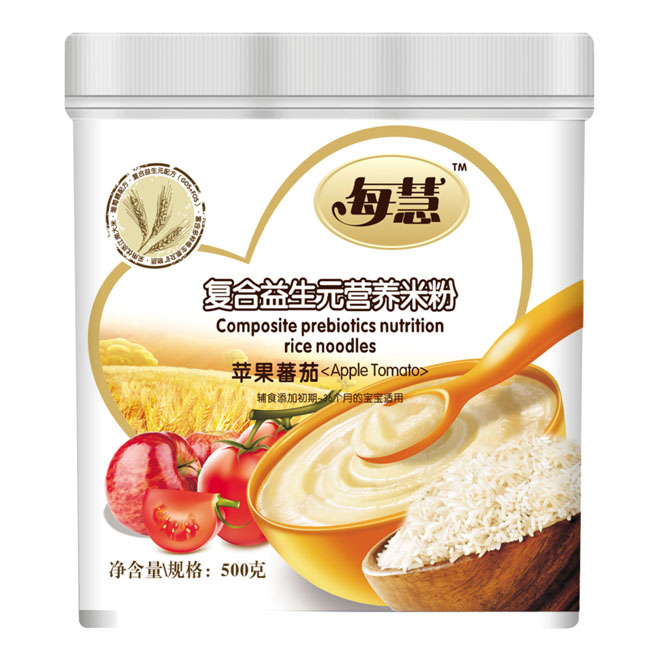 每慧復(fù)合益生元蘋(píng)果番茄營(yíng)養(yǎng)米粉500