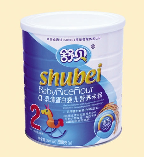 舒貝聽裝α-乳清蛋白嬰兒營養(yǎng)米粉2段