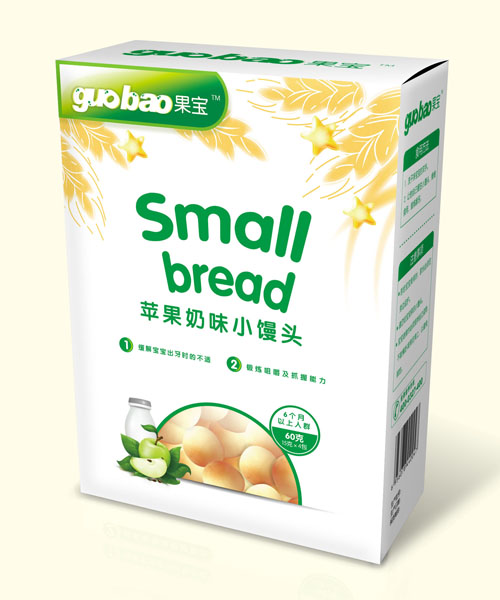 果寶蘋果奶味小饅頭餅干