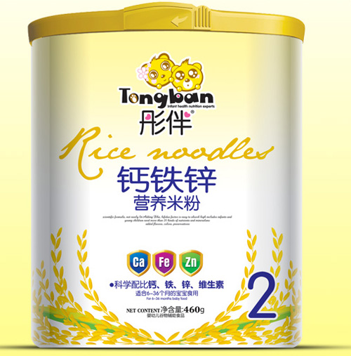 彤伴鈣鐵鋅營養(yǎng)米粉桶裝2段