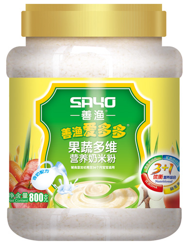 善漁愛多多果蔬多維營養(yǎng)奶米粉