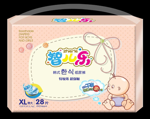 智兒樂(lè)韓式特級(jí)薄超強(qiáng)吸紙尿褲XL碼