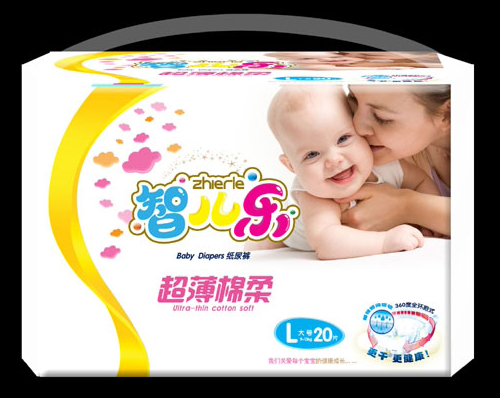 智兒樂(lè)超薄棉柔嬰兒紙尿褲L碼