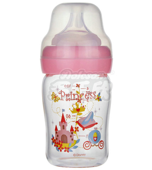 迪士尼寶寶寬口徑晶鉆玻璃奶瓶(小號(hào))120ml