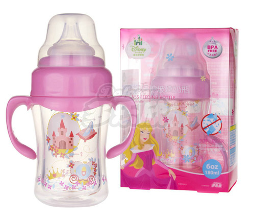 迪士尼寶寶防爆保護(hù)玻璃奶瓶180ml