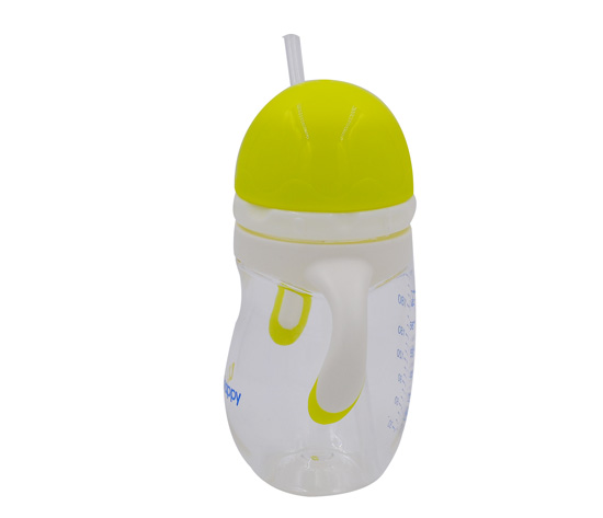 210ml旋轉(zhuǎn)蘑菇頭PA學飲杯綠色