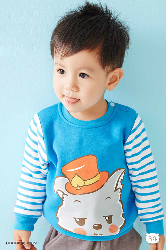 澳恬喜氣羊羊男童衛(wèi)衣
