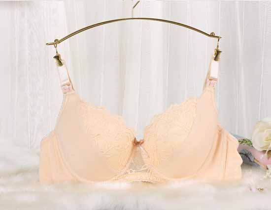 元曼自由自我520蕾絲全棉哺乳內(nèi)衣(粉黃)