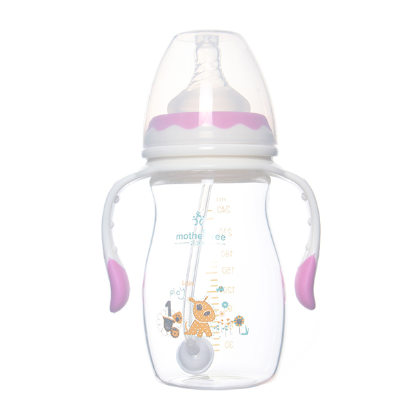 媽咪樹(shù)寬口高硼硅玻璃奶瓶240ml