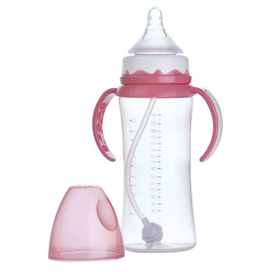 功夫?qū)氊怭P寬口自動(dòng)大奶瓶紅色