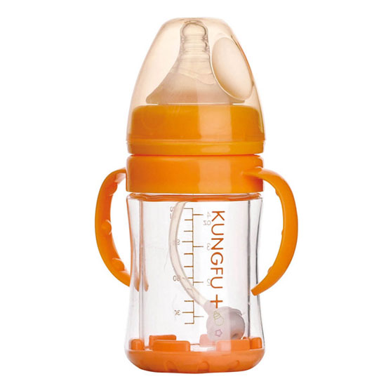 功夫?qū)氊惥с@玻璃寬口安全自動(dòng)小奶瓶