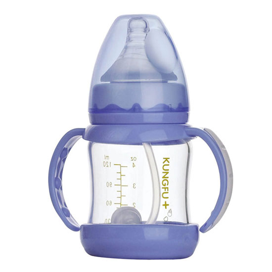 功夫?qū)氊惥с@玻璃寬口防摔自動(dòng)小奶瓶