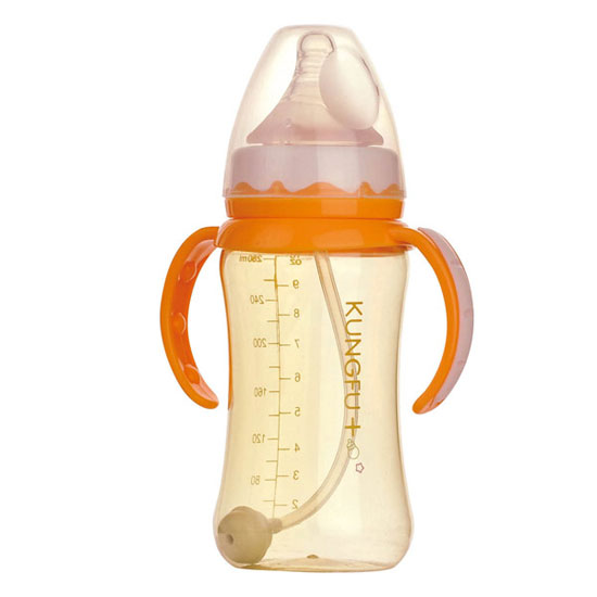 功夫寶貝PPSU寬口自動大奶瓶