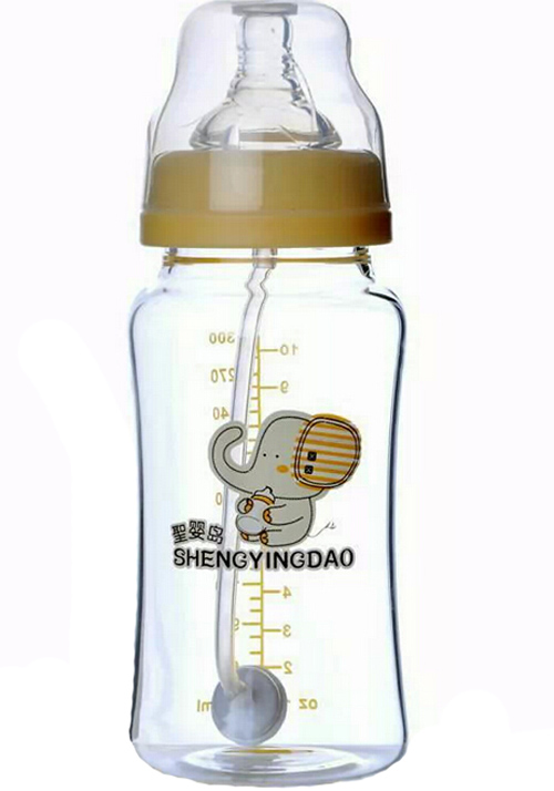 圣嬰島標口徑無手柄玻璃奶瓶