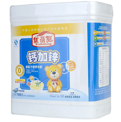 優(yōu)蓓聰鈣加鋅營養(yǎng)米粉0段(塑聽)