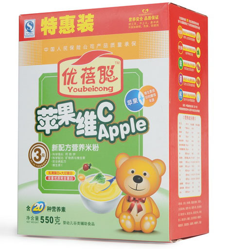 優(yōu)蓓聰蘋果維C營養(yǎng)米粉3段