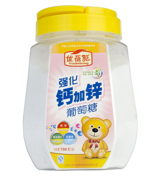 優(yōu)蓓聰強(qiáng)化鈣加鋅葡萄糖(塑聽)