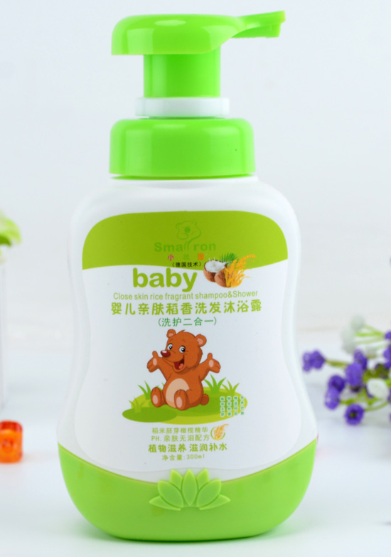 小狀園嬰兒親膚稻香洗發(fā)沐浴露300ML