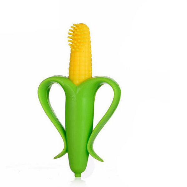 轉轉熊全硅膠玉米牙膠牙刷