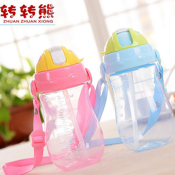 轉(zhuǎn)轉(zhuǎn)熊帶吸管軟嘴吸管杯 350ML