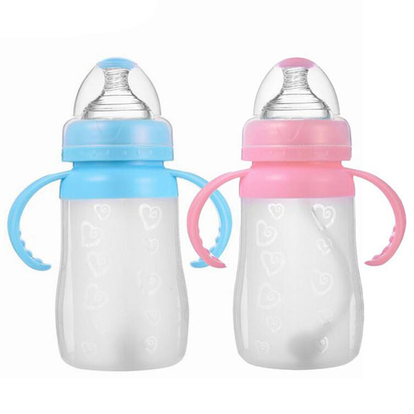 轉(zhuǎn)轉(zhuǎn)熊高級全硅膠奶瓶 寬口徑240ML