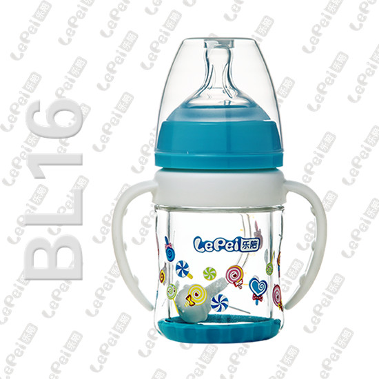 樂(lè)陪花紋玻璃奶瓶籃