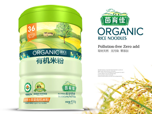茵育佳胡蘿卜蘋果有機(jī)米粉鐵聽(tīng)
