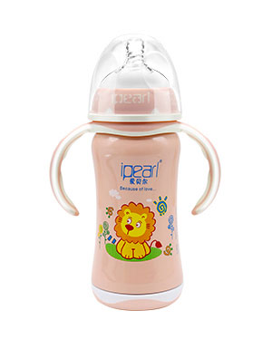 愛貝爾不銹鋼保溫奶瓶260ML(寬口徑)