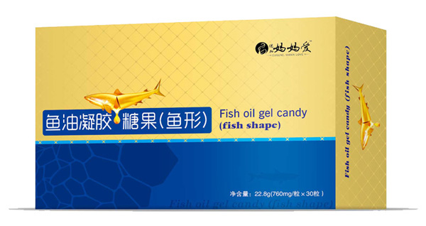 媽媽愛魚油凝膠糖果(魚形)盒裝