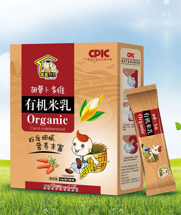 英皇貝貝胡蘿卜多維有機(jī)米乳盒裝