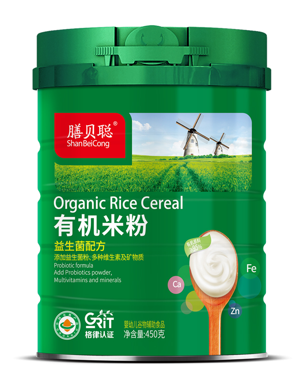 膳貝聰有機(jī)米粉(益生菌配方)450聽