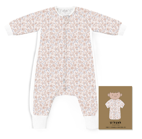 yikyak四層紗布長(zhǎng)袖分腿睡袋(側(cè)拼款) 花海.jpg