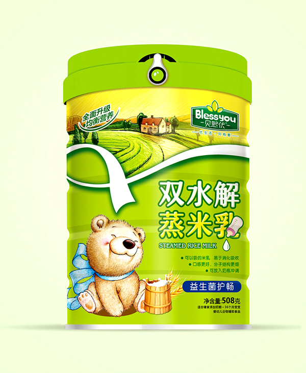 貝熙優(yōu)雙水解蒸米乳聽裝508克(益生菌護(hù)暢).jpg