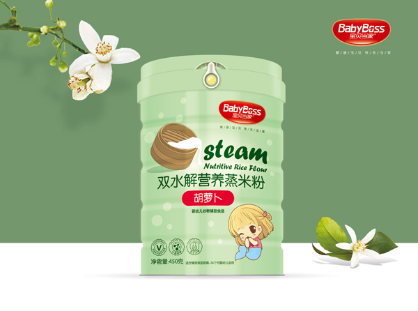 寶貝當(dāng)家胡蘿卜雙水解營養(yǎng)蒸米粉 聽裝