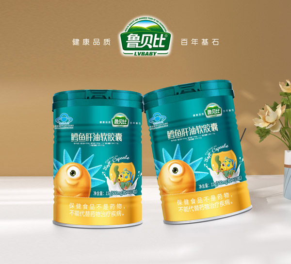 魯貝比鱈魚肝油軟膠囊-罐裝