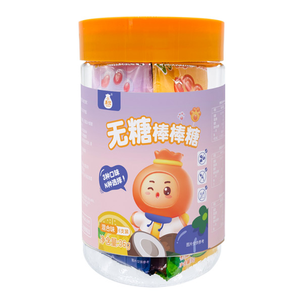 禾兜無(wú)糖棒棒糖混合味瓶裝36g