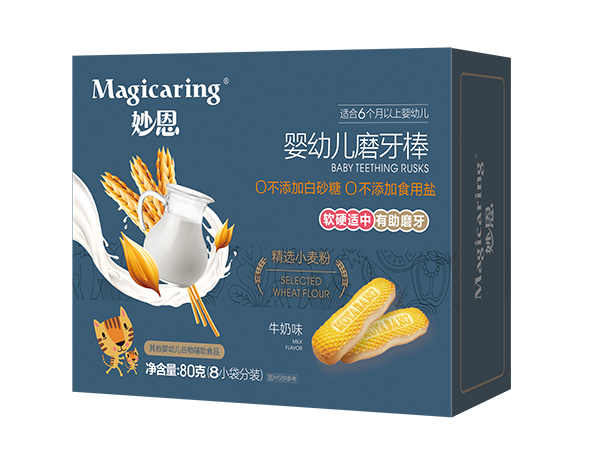 妙恩嬰幼兒磨牙棒 牛奶味1