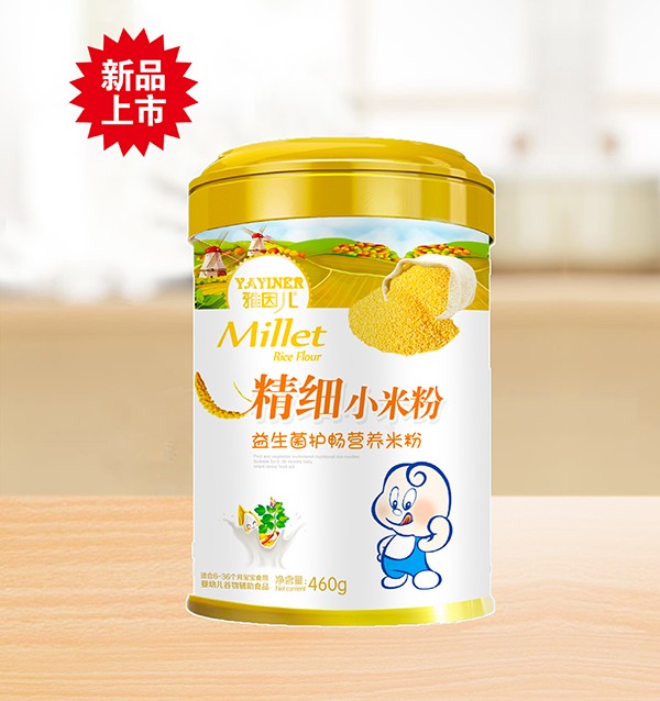 雅因兒益生菌護暢精細(xì)小米粉 桶裝