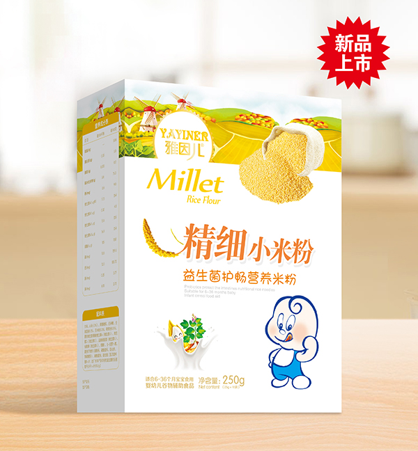 雅因兒益生菌護暢精細(xì)小米粉 盒裝