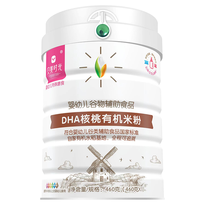 貝美時(shí)光DHA核桃有機(jī)米粉