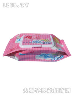 玫瑰緣嬰兒柔濕巾80片