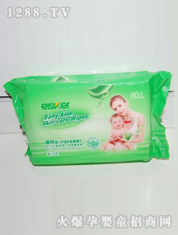 噯呵嬰兒蘆薈護(hù)膚柔濕巾