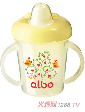 愛樂(lè)寶軟嘴學(xué)飲杯180ml黃色