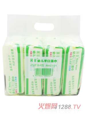 潤(rùn)菲濕巾4連包