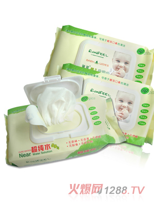 潤(rùn)菲嬰兒柔濕巾80片裝