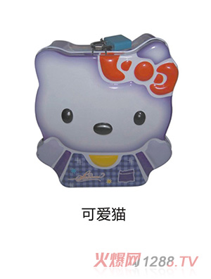 50克水果味軟糖（可愛貓儲(chǔ)錢罐）