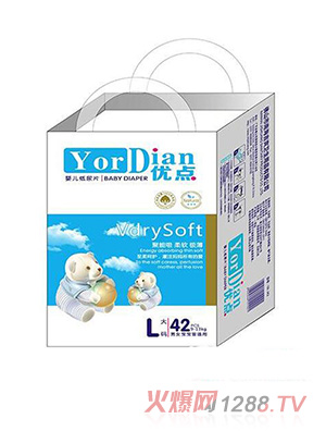 優(yōu)點(diǎn)嬰兒紙尿片L碼42片